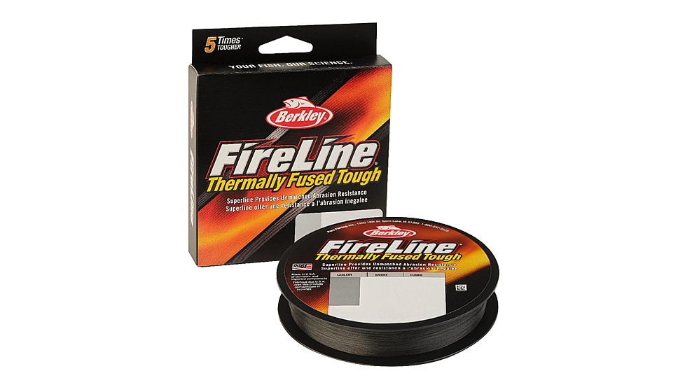 Berkley FireLine Superline, 0.005in/0.12mm, 4lb/1.8kg, 300yd/274m, 1 lb, Smoke, 0.005 in/0.12 mm, 1543498