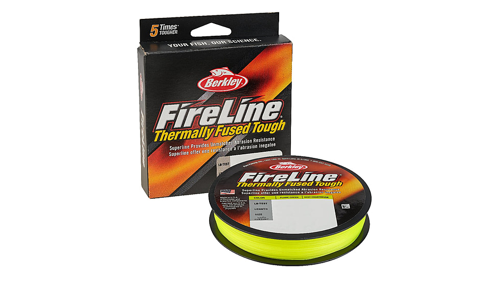 Berkley FireLine Superline, 0.006in/0.15mm, 6lb/2.7kg, 125yd/114m, 2 lb, Flame Green, 0.006 in/0.15 mm, 1543491