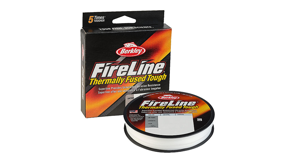 Berkley FireLine Superline, 0.015in/0.38mm, 30lb/13.6kg, 300yd/274m, 12 lb, Crystal, 0.015 in/0.38 mm, 1543513