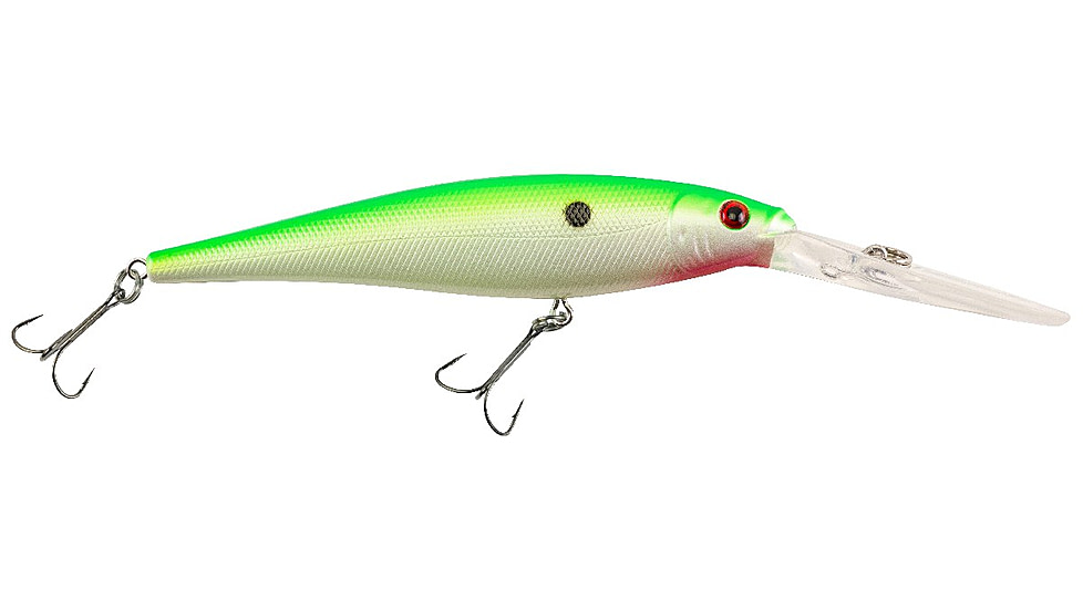 Berkley Flicker Minnow Hard Bait, Crankbait, Chartreuse Pearl, 11, 1373172