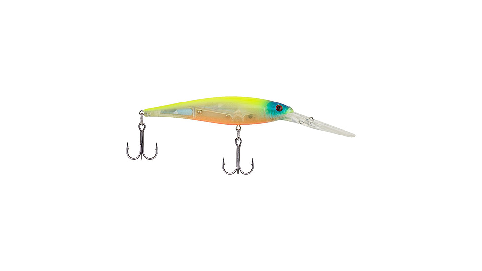 Berkley Flicker Minnow Hard Bait, Crankbait, Flashy Chartreuse, 11, 1407935