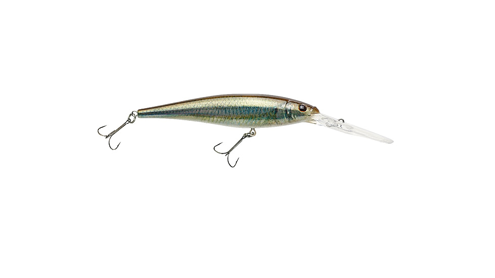 Berkley Flicker Minnow Hard Bait, Crankbait, HD Emerald Shiner, 7, 1520916