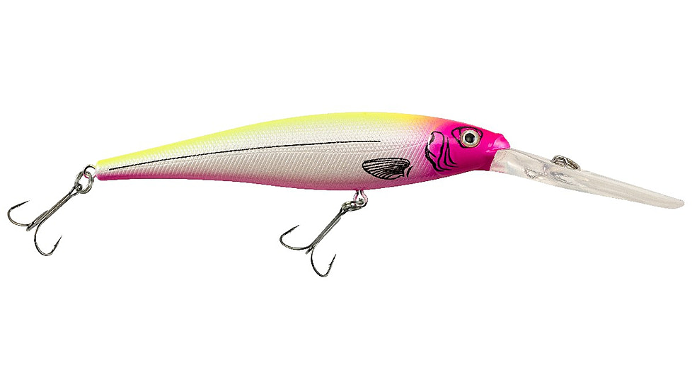 Berkley Flicker Minnow Hard Bait, Crankbait, Pink Lemonade, 9, 1341413