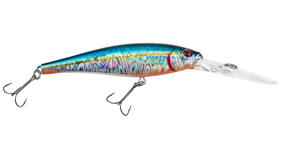 Berkley Flicker Minnow Hard Bait, Crankbait, Slick Blue Alewife, 11, 1373184