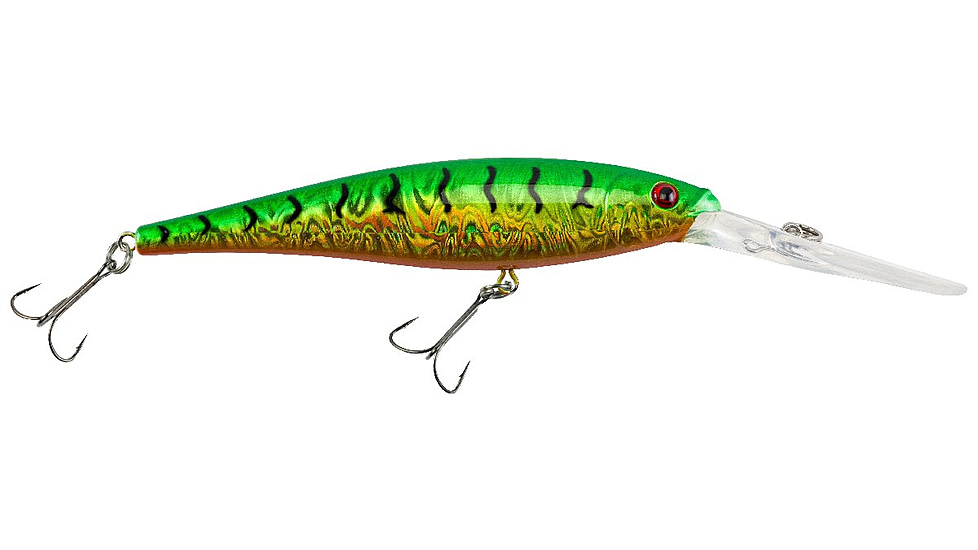 Berkley Flicker Minnow Hard Bait, Crankbait, Slick Firetiger, 5, 1373164