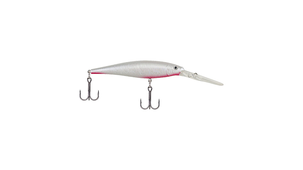 Berkley Flicker Minnow Hard Bait, Crankbait, Slick Pearl Silver, 7, 1407944