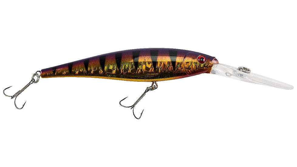 Berkley Flicker Minnow Hard Bait, Crankbait, Slick Purple Bengal, 9, 1341421