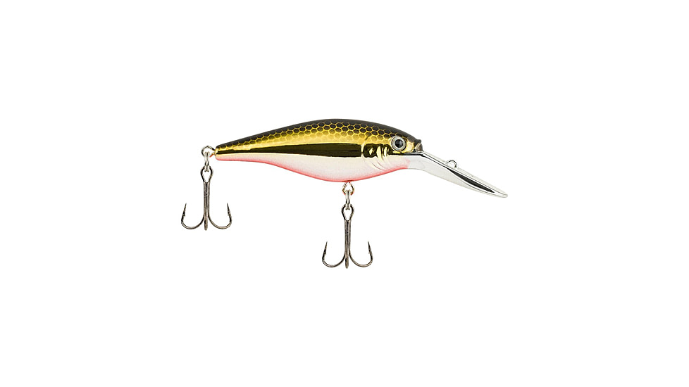 Berkley Flicker Shad Crankbait, Black Brass, 5, 1432741