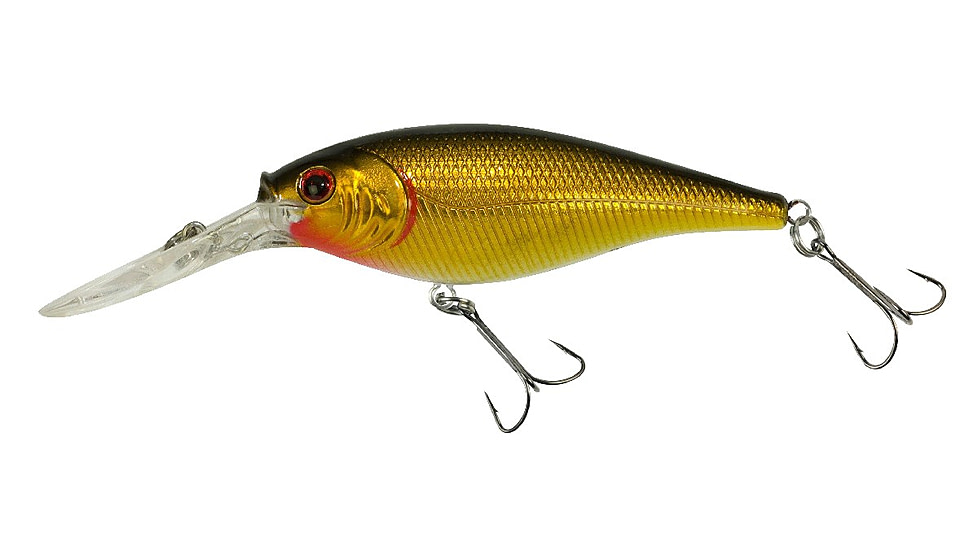 Berkley Flicker Shad Crankbait, Black Gold, 6, 1241858