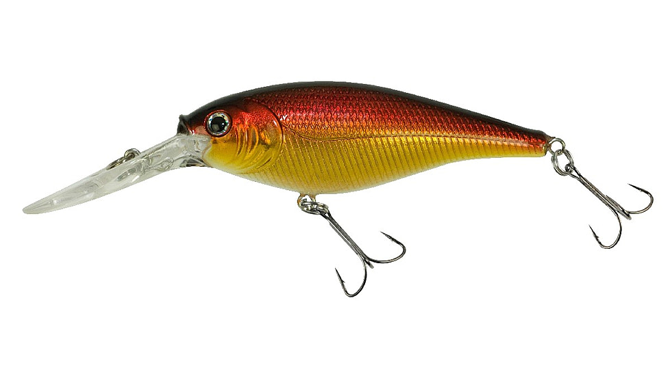 Berkley Flicker Shad Crankbait, Black Gold Sunset, 6, 1241859