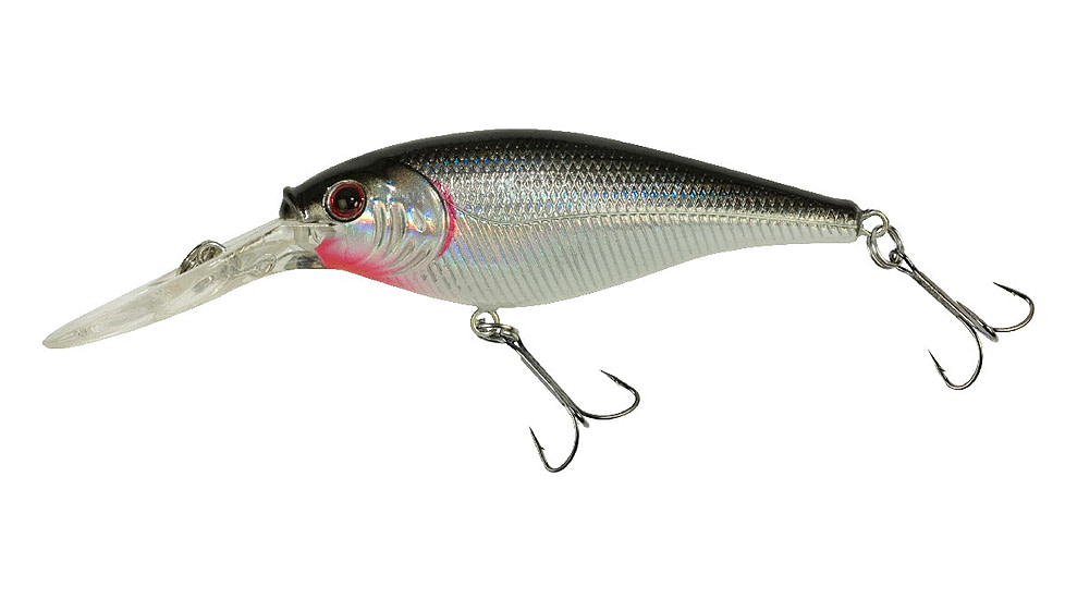 Berkley Flicker Shad Crankbait, Black Silver, 6, 1241860