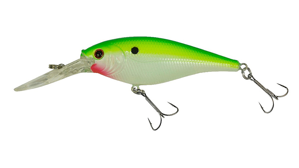 Berkley Flicker Shad Crankbait, Chartreuse Pearl, 6, 1241862