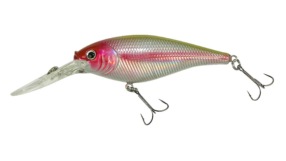 Berkley Flicker Shad Crankbait, Chrome Clown, 6, 1241863