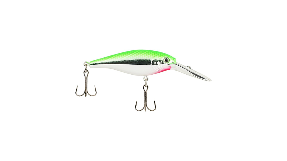 Berkley Flicker Shad Crankbait, Lime Chrome, 5, 1432743
