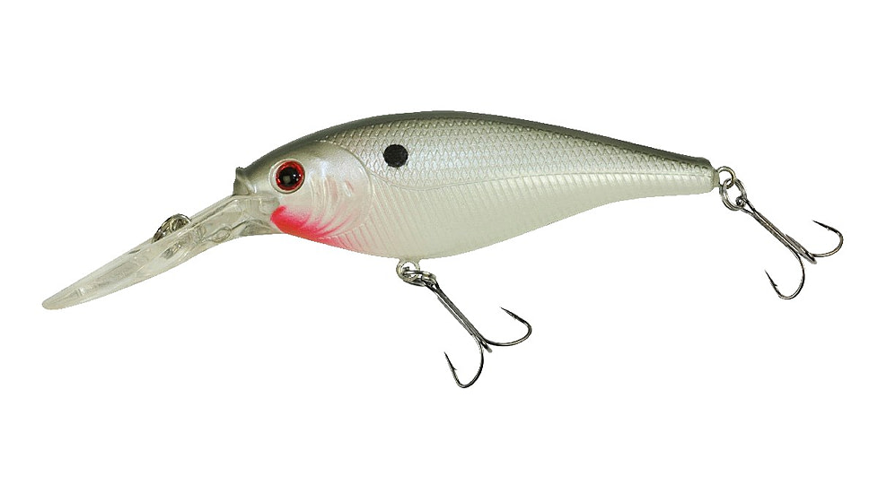 Berkley Flicker Shad Crankbait, Pearl White, 4, 1241850