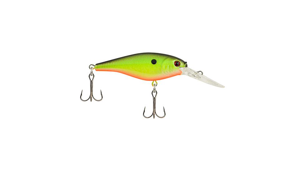 Berkley Flicker Shad Crankbait, Slick Chartreuse, 5, 1432746