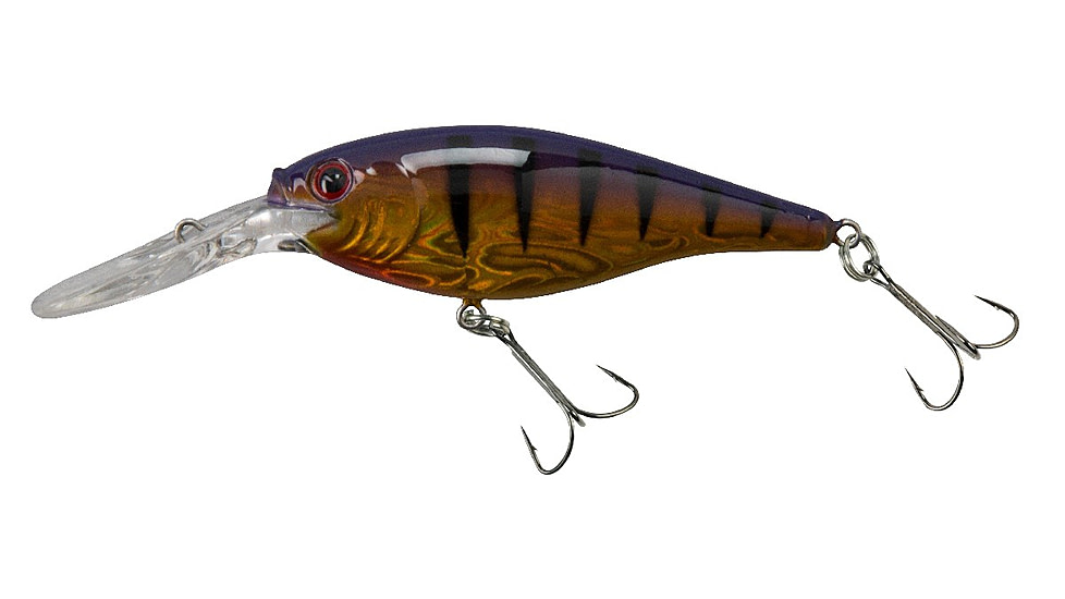 Berkley Flicker Shad Crankbait, Slick Purple Bengal, 7, 1316808