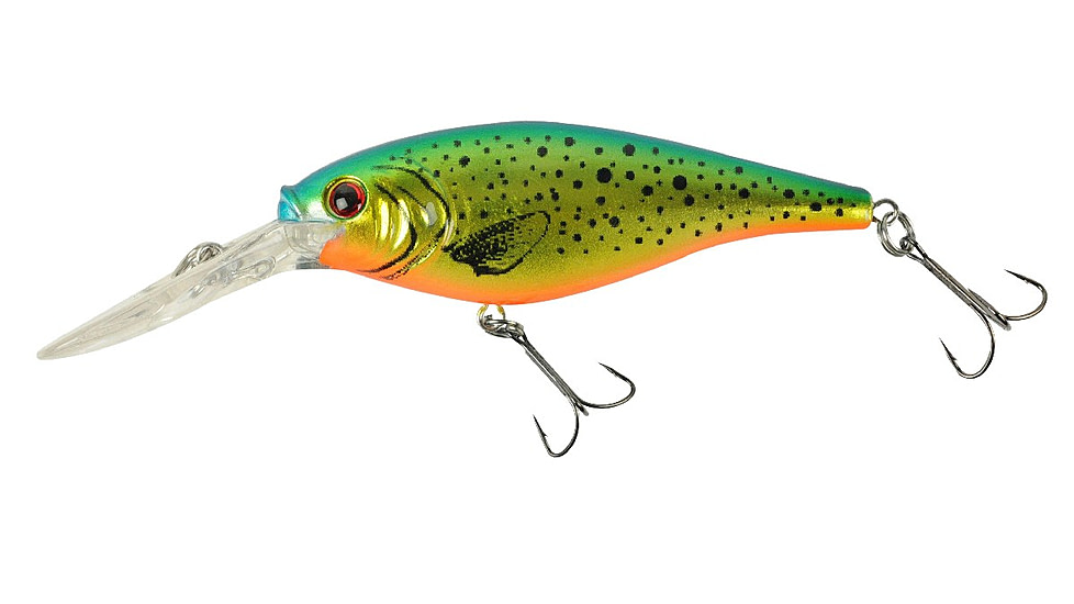 Berkley Flicker Shad Crankbait, Speckled Gold Shiner, 5, 1237222