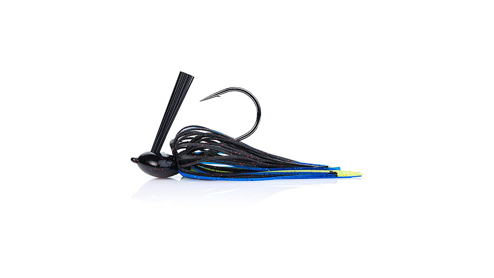 Berkley Flipping Jig, 1/2 oz, Hook Size 5/0, Black Blue Chartreuse, 1557905