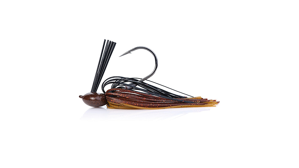 Berkley Flipping Jig, 3/8 oz, Hook Size 5/0, Black Brown Amber, 1557896