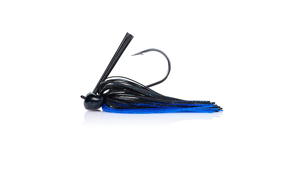 Berkley Football Jig, 1/2 oz, Hook Size 4/0, Black/Blue, 1557793