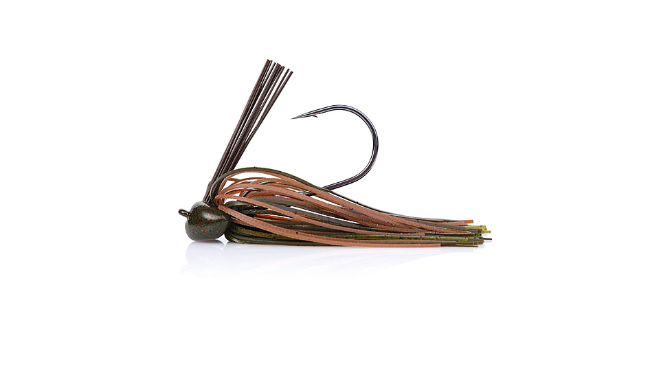 Berkley Football Jig, 3/4 oz, Hook Size 4/0, BR Green Pumpkin, 1557806