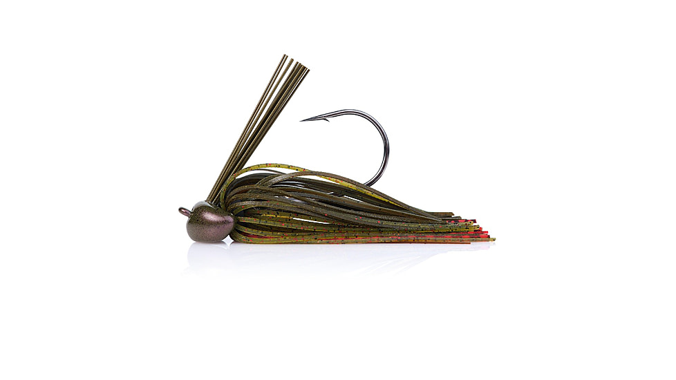 Berkley Football Jig, 3/4 oz, Hook Size 4/0, Hot Craw, 1557807
