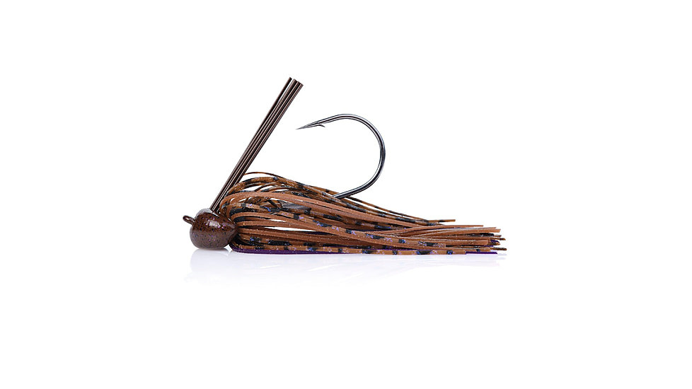 Berkley Football Jig, 3/8 oz, Hook Size 4/0, Peanut Butter and Jelly, 1557789