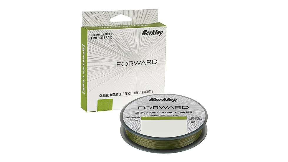Berkley Forward Braid Filler Spool, 17lb, Low-Vis Green, 0.010 in/0.25 mm, 1621818