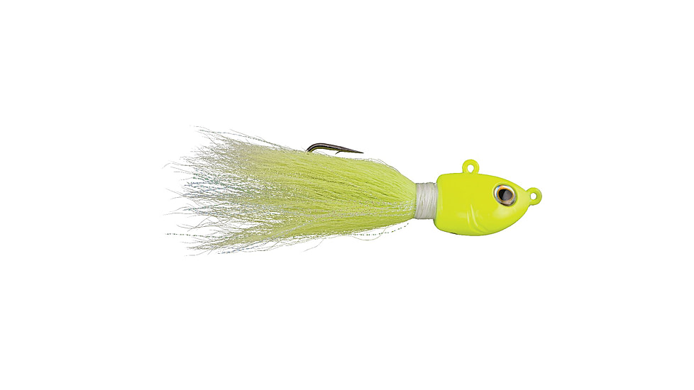 Berkley Fusion19 Bucktail Jigs, 1/2 oz, Chartreuse, 4/0, 1482974