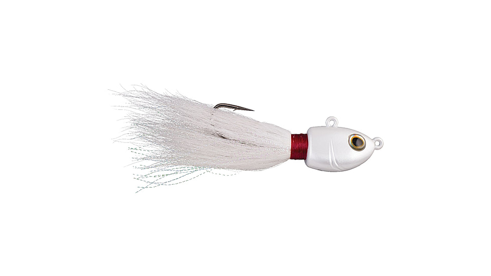 Berkley Fusion19 Bucktail Jigs, 3/8 oz, White, 3/0, 1482965