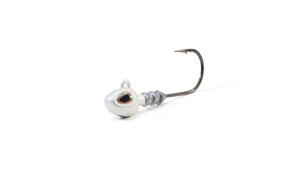 Berkley Fusion19 Hybrid Jighead, 1/8 oz, 1/0, Pearl White, 1571512