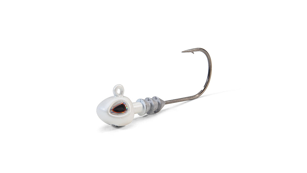 Berkley Fusion19 Hybrid Jighead, 3/16 oz, 3/0, Pearl White, 1571542