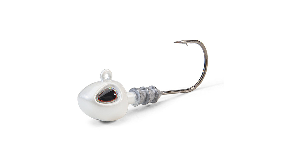 Berkley Fusion19 Hybrid Jighead, 3/8 oz, 4/0, Pearl White, 1571582