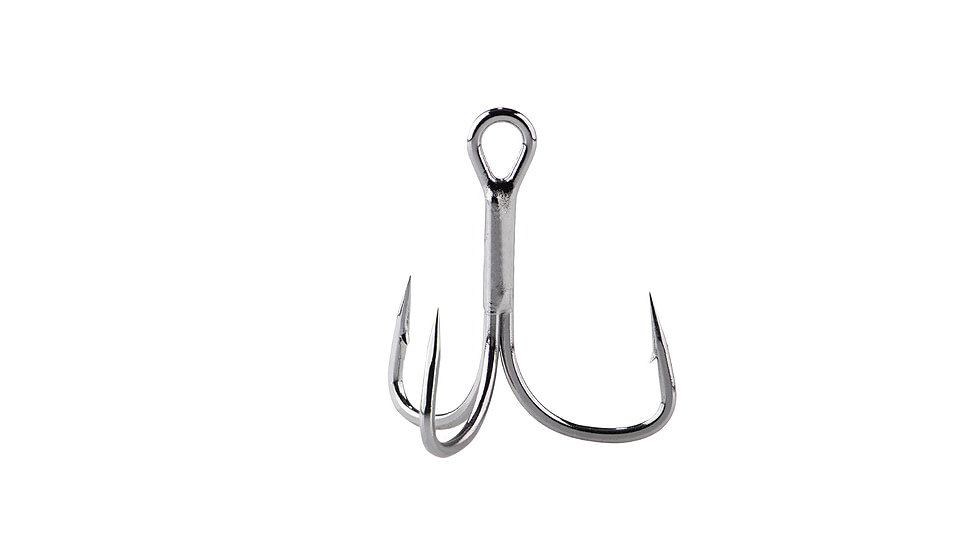 Berkley Fusion19 Med. Shank EWG Treble, Black Nickel, 4, 1504512