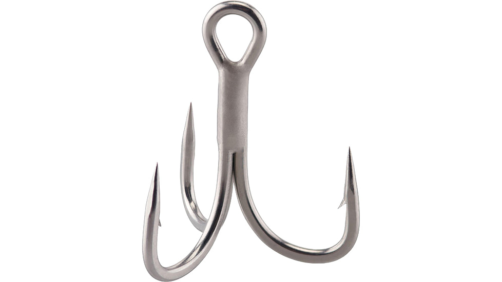 Berkley Fusion19 Treble 3x Hooks, Matte Nickel, 1/0, 1547639