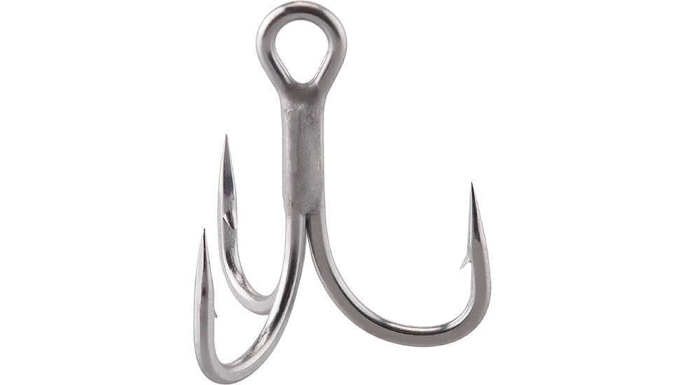Berkley Fusion19 Treble 3x Hooks, Matte Nickel, 2, 1547487