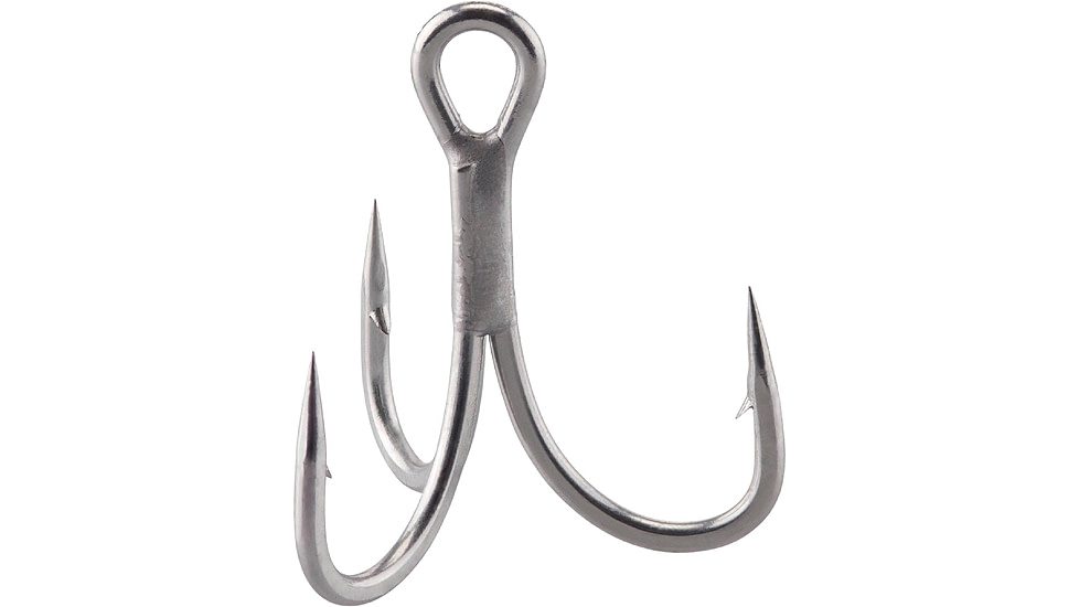 Berkley Fusion19 Treble 3x Hooks, Matte Nickel, 4, 1547485