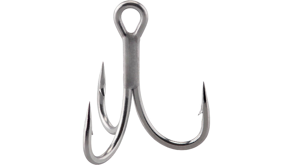 Berkley Fusion19 Treble 3x Hooks, Matte Nickel, 6, 1547484