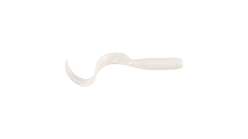 Berkley Gulp! Alive! Saltwater Grub Soft Bait, Saltwater, 5in / 13cm, Pearl White, 1509636