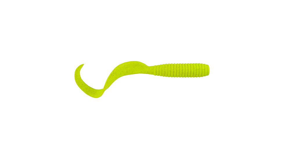 Berkley Gulp! Alive! Saltwater Grub Soft Bait, Saltwater, 6in / 15cm, Chartreuse, 1509640