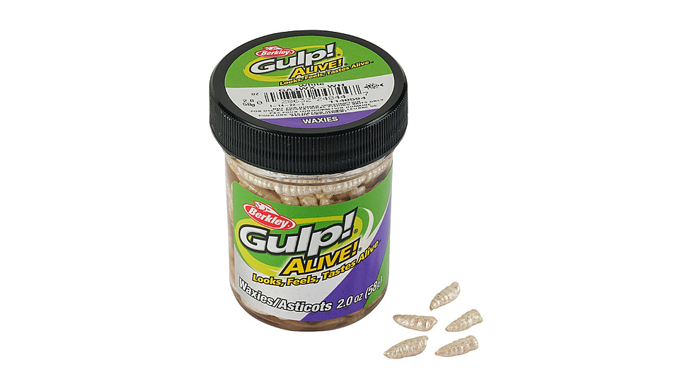 Berkley Gulp! Alive! Waxies, 12mm, White, 1140594