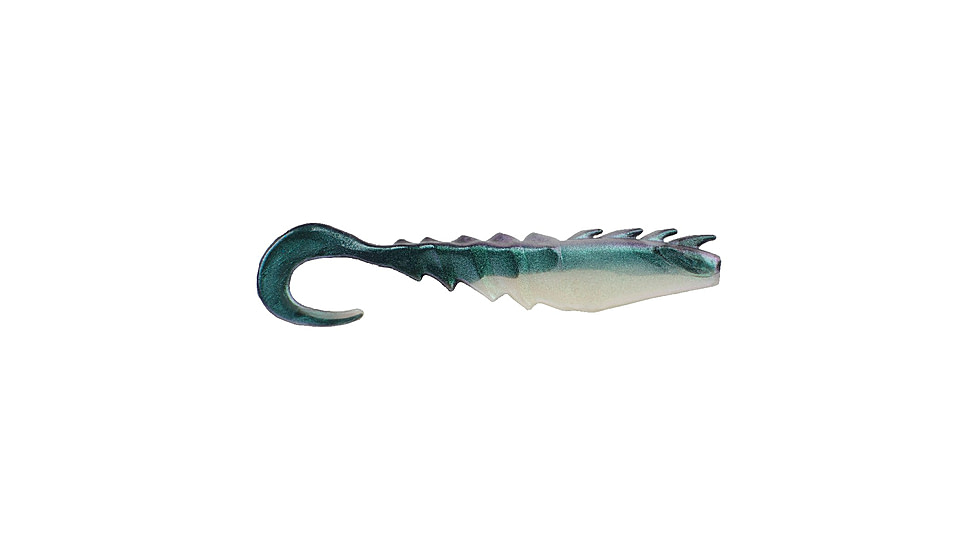 Berkley Gulp! Saltwater Nemesis Prawn Curl Tail Soft Bait, 4in, 4 Pack, Ocean Shift, 1637572