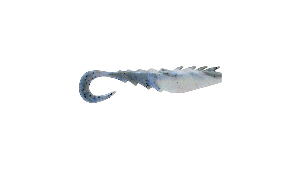 Berkley Gulp! Saltwater Nemesis Prawn Curl Tail Soft Bait, 5in, 4 Pack, Molting Shrimp, 1551583