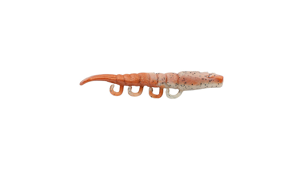 Berkley Gulp! Saltwater Turbo Shrimp Soft Bait, 3in, 6 Pack, New Penny, 1637577