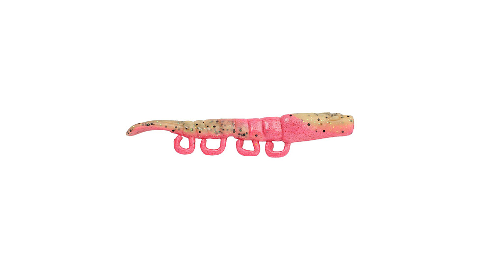 Berkley Gulp! Saltwater Turbo Shrimp Soft Bait, 4in, 4 Pack, Pink Belly Shrimp, 1573925