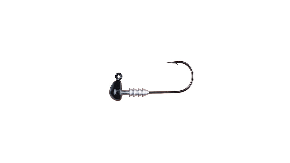 Berkley Half Head Jigs, Hook Size 1, Tackle Size 1/16 oz / 1.8g, Black, 1435325