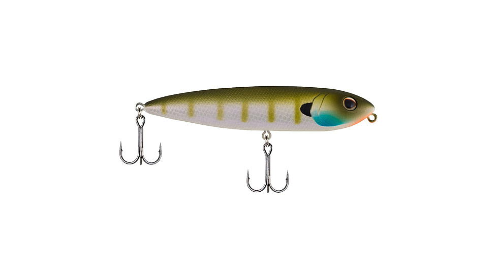 Berkley J-Walker 100 Hard Bait, Topwater, 100, 1/2 oz, 100mm, Topwater, Hook Size 4, 2 Hooks, MF Bluegill, 1487112