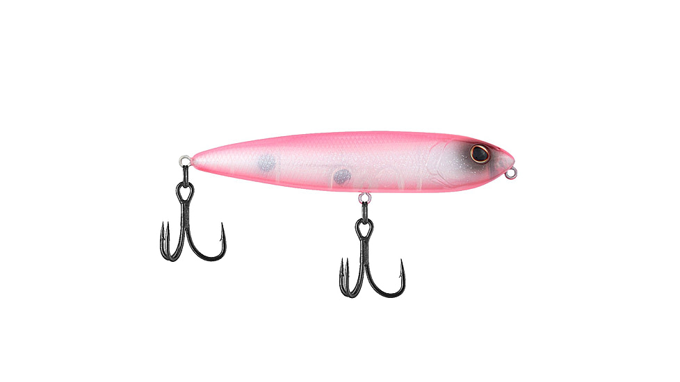 Berkley J-Walker 100 Saltwater Hard Bait, Topwater, Saltwater, 100, 1/2 oz, 100mm, Topwater, Hook Size 4, 2 Hooks, Pinky, 1547884