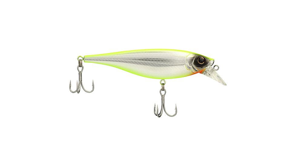 Berkley Juke Saltwater Hard Bait, Crankbait, Chrome/Chartreuse, 100, 1573042